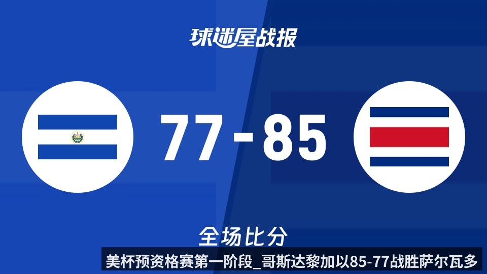 美杯预资格赛第一阶段_哥斯达黎加以85-77战胜萨尔瓦多